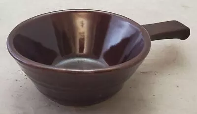 Marcrest Daisy Dot Brown Soup Chili Bowl Oven Proof Stoneware US Vintage Antique • $5