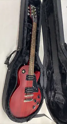 Epiphone Les Paul Studio Guitar 2015 Wine Red Finish W/ Case 8.4lbs Guaranteed • $599.95