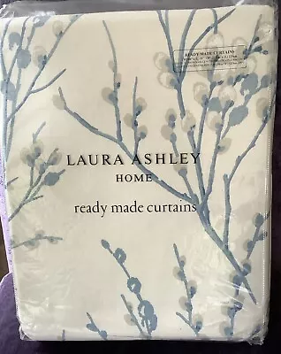 Laura Ashley Pussy Willow Seaspray R/Made Curtains - 88 W X 90 L (223cm X 229cm) • £190