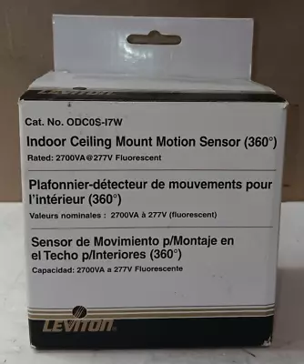 New Leviton Odc0s-17w Motion Sensor Ceiling Mount 360º 277 Vac • $29.69