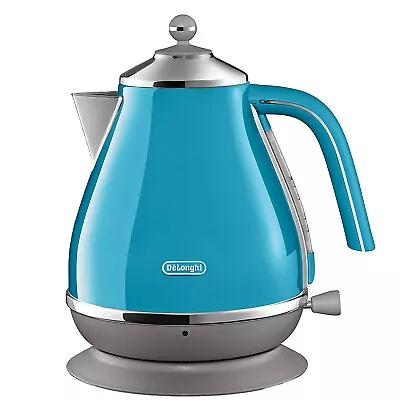 $175 • Buy Delonghi Icona Capitals Kettle Electric Cordless 1.7L Fast Boil Jug Lisbon Azure