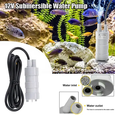 12V Water Pump Submersible Caravan Camping Garden Motorhome High Flow Pump UK • £9.49