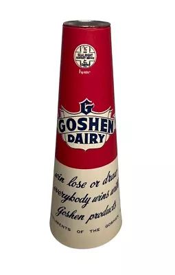 Vintage Goshen Dairy Milk Megaphone - Sports -  New Philadelphia Ohio - HTF • $24.99