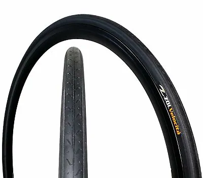 Zol Velocita Road Wire Bike Bicycle Tire 700x23C Z1179W Black • $28.95