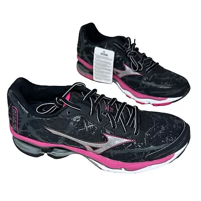 Women’s Mizuno Wave Creation 16 Black & Pink Size 9 New Without Box • $119.95