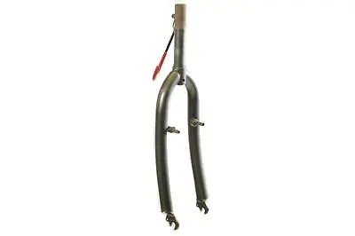 Junior MTB 24  Bike Grey Forks Rigid Steel 1” (25.4) 136mm Long Column • £17.99