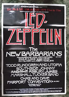 LED ZEPPELIN Concert Poster KNEBWORTH PARK 1979 - 23.4 X 16.5  A2 Reprint • £14