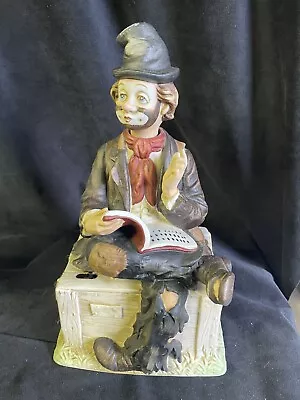 Vintage Waco Melody In Motion Willie The Whistler Hobo Clown Figure Statue • $37.99