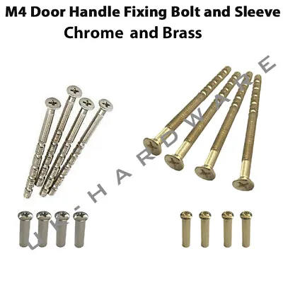 M4 Door Handle Screws Male To Female Connecting Bolt Screw For Roses Handles  • £45.99