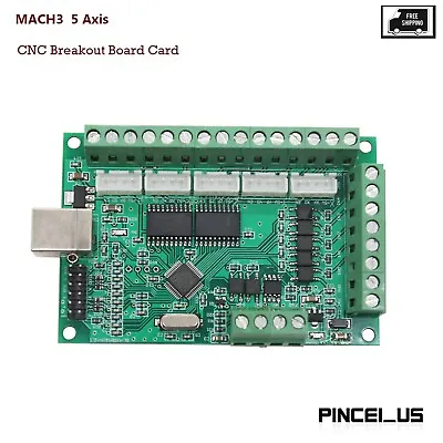 MACH3 5 Axis CNC Breakout Board Card 1000KHz USB CNC Motion Control Card • $20.90