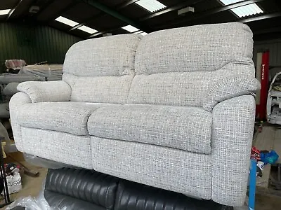 G Plan Mistral Waffle Taupe Fabric 3 Seater 2 Cushion Sofa • £749.99