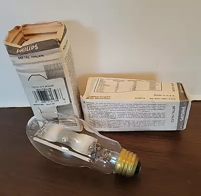 6 New Phillips Mh175/u/m Metal Halide Clear Bulbs Ed-17 175w 31358-5 • $92.99