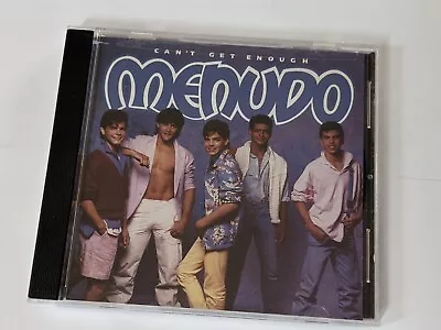 MENUDO Can't Get Enough CD Feat RICKY MARTIN Latin Pop Rock 1986 Album • $19.99