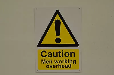 £1.99 • Buy CAUTION MEN WORKING OVERHEAD A4 Sign Or Sticker Danger Construction Scaffolding