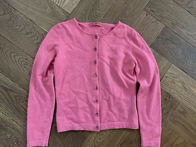 Marilyn Moore With Love Pink Cashmere Silk Cardigan XS Extra Small • £11.99