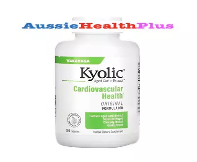 Kyolic Aged Garlic Extract Cardiovascular Health Formula 100 300 Caps • $74.13