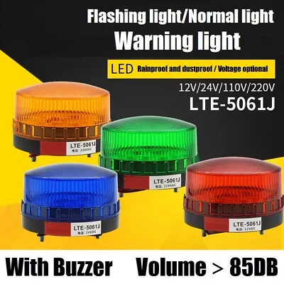 LTE-5061 Mini LED Strobe Warning Light Equipment Indicator Screw Base Four Color • $19.90