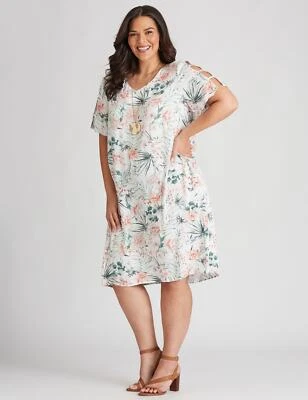 $25.26 • Buy Autograph Woven Cold Shoulder Shift Dress Womens Plus Size Clothing  Dresses