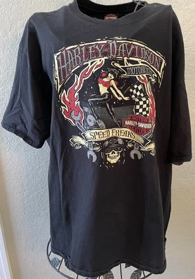 $14.99 • Buy Vintage Harley Davidson Motorcycles T-Shirt Size Large St. Augustine Florida