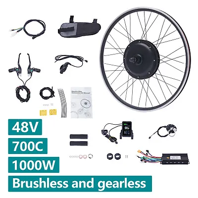 700C 48V Electric Bike Bicycle Front Wheel Conversion Kit Motor Hub Brushless • $209