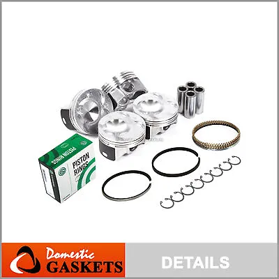 Pistons And Rings Fit 02-06 Acura RSX Honda Civic VTEC 2.0L K20A3 • $99.99