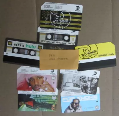 NYC Metrocard Hip-Hop Set 6 Cam'ron Rakim Pop Smoke LL Cool J Wu-Tang NO FARE • $90