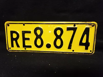 Vintage 1960's NEW ZEALAND PASSENGER CAR LICENSE PLATE  RE8.874 • $28