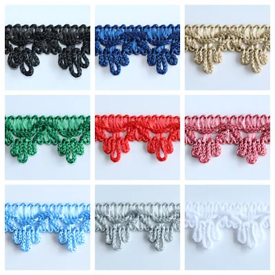 Mini 18mm Braid Fringe Trim Haberdashery Curtains Lampshades Sewing Crafts  • £1.99