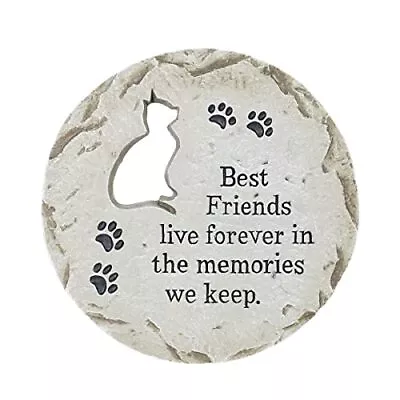 Cat Memorial Garden Stepping Stone Marker Durable Weather-Resistant Cement 12... • $44.81