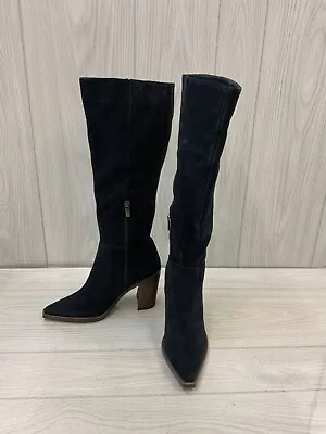 Vince Camuto Wendy Knee Boots Women's Size 7 M Black NEW MSRP $229 • $29.99