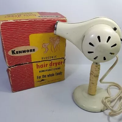 Vintage Kenmore Electric Hair Dryer 559.8312 With Box And Stand Hot Cold • $44.99