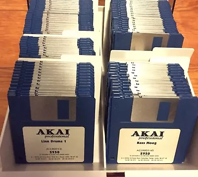 100 Akai S900 S950 S1000 Sound Library Images For HxC Floppy Emulator - VOLUME 1 • £40