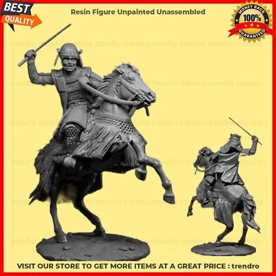 Trendro 1/24 Resin Figure Model Kit Japanese Samurai Warrior On Horse Unpainted • £53.96