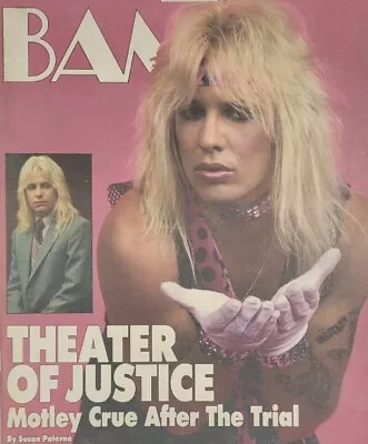 Bam Magazine 1985  Mötley Crüe   Vince Neil • $29.99