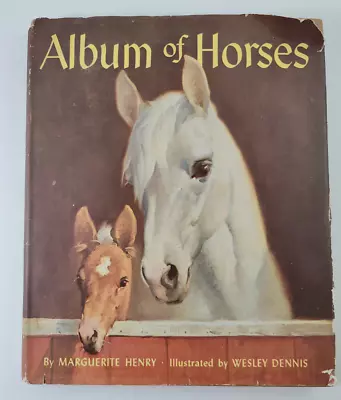 ALBUM OF HORSES  By Marguerite Henry 1961 Edition Hardcover • $14.95