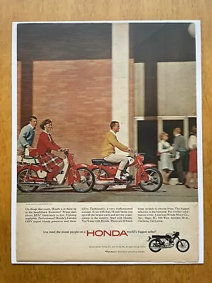 Vintage Honda Motorcycle Advertising Print - Archival Poster Art Ad 1960s • $15