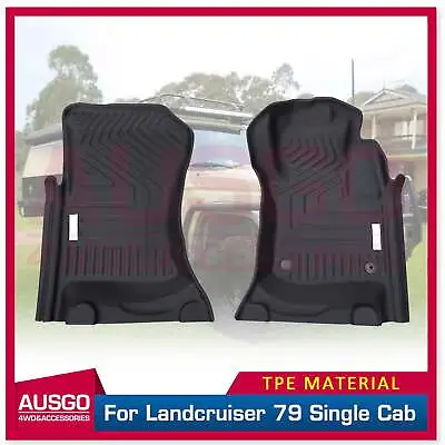 AUSGO 5D TPE Floor Mats For Toyota LandCruiser 79 Series Single Cab 2016-2023 • $183.99