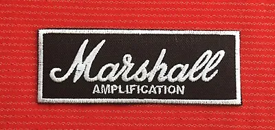 Marshall Amplifier Amp Guitar Rock Heavy Metal Music Band Iron On Patch Badge • £3.49