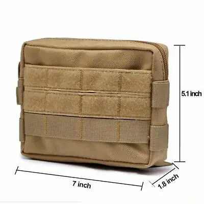 1PC Tactical Admin Pouch Compact EDC Pouch Military Carry Belt Hanging Waist Bag • $4.99