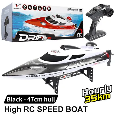 HJ806B RC Boat High Speed 35km/h 200m Control Distance Fast Ship RC Boat Racing • $221.95