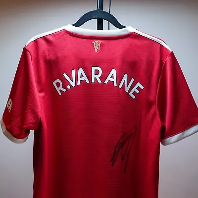 Raphael Varane Hand SIGNED 2021-2022 Home Manchester United Shirt • £40