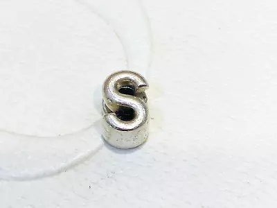 Authentic Pandora Sterling Silver Letter Initial Alphabet S Charm Retired • $35