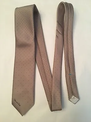 Vintage Oscar De La Renta Skinny Tie Gray • $9.50