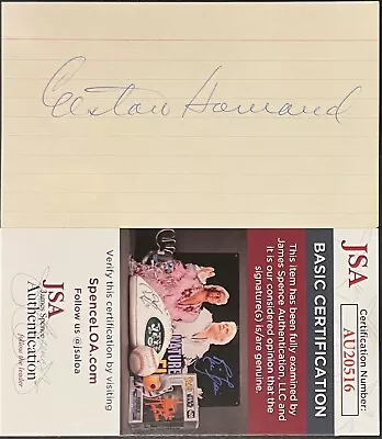 Elston Howard (d. 1980) Signed 3x5 Index Card Autograph New York Yankees JSA COA • $99.99