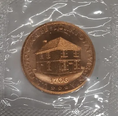 US Mint U.S. Customs House - Yorktown VA  33MM Bronze Medal - Still Sealed • $19.95