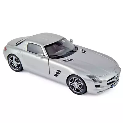 NOREV 1:18 2010 Mercedes-Benz SLS AMG Coupe In Grey Metallic With Opening Parts • $13.06