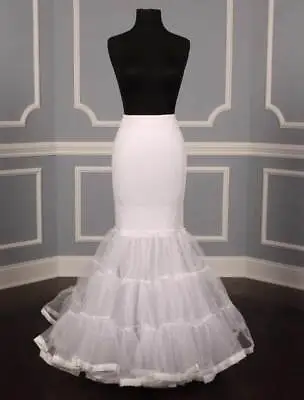 Mermaid Trumpet Slip Petticoat Crinoline Spandex Fitted Flare For Wedding Dress • $90