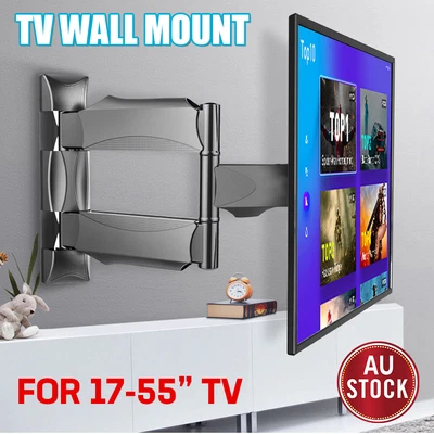 $24.29 • Buy Full Motion TV Wall Mount Bracket Swivel Tilt 17 32 37 40 42 50 52 55 In LED LCD