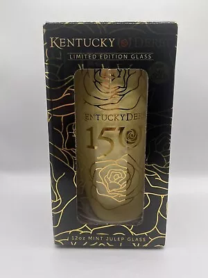 2024 Limited Edition 150th Kentucky Derby 24K Gold Mint Julep Glass 971/1200 COA • $80