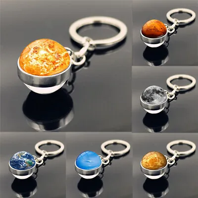System Gifts  Pendant  Nebula Double Solar Galaxy Planet Ball Galaxy Keychain • $7.17